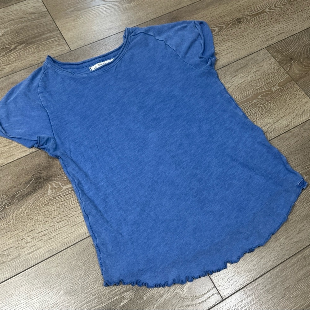 We The Free Be My Baby Tee In Blue - Picture 3 of 10